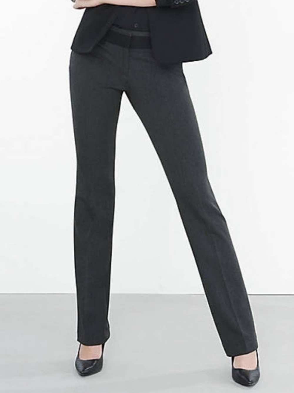 Express Editor Barely Boot Pants NWT 2 Short Work Career